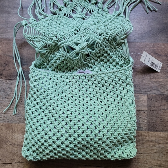 NWT No Boundaries Mint Boho Bag with Fringe - Picture 3 of 7